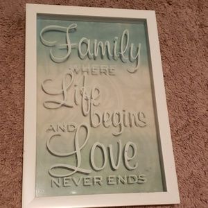 Glass framed Art decor